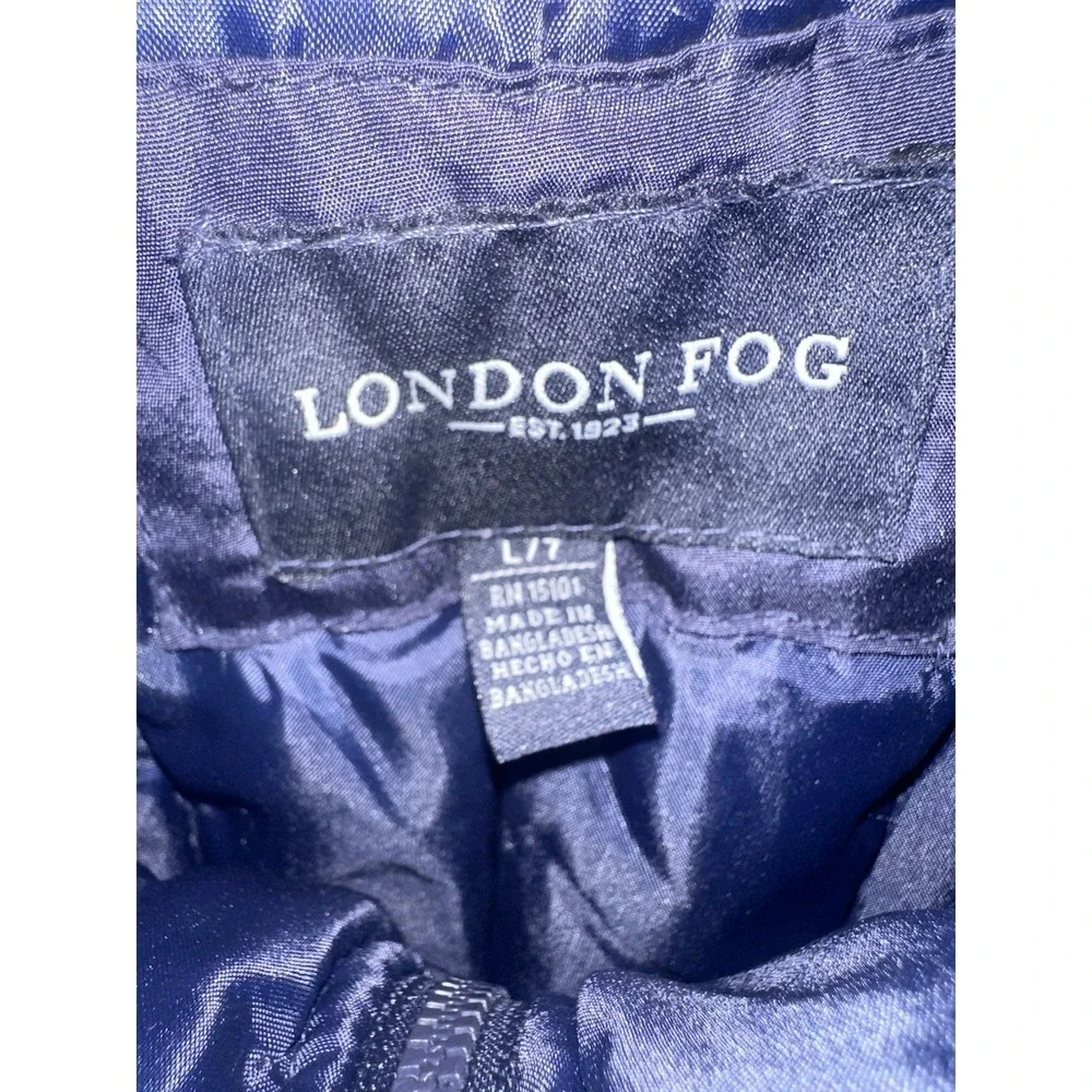 London Fog Snow Bibs Pants Large 7‎ Insulated Winter Ski Boys Girls Overalls NWT